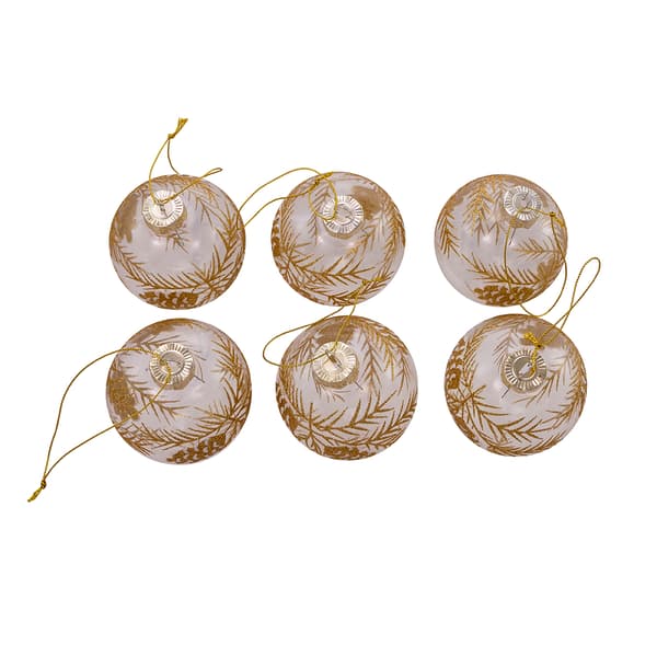 Kurt S. Adler 6pc. Pinecone Glass Ball Ornaments