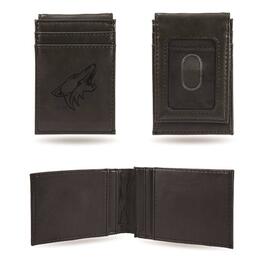 Mens NHL Arizona Coyotes Faux Leather Front Pocket Wallet