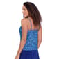 Womens American Beach Cool Waves Hanky Hem Tankini Swim Top - image 3