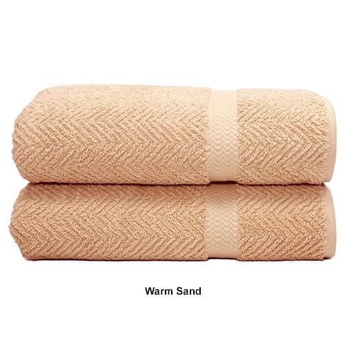 Linum 2pc. Herringbone Bath Towel Set