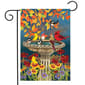 Briarwood Lane Fall Birdbath Floral Garden Flag - image 1