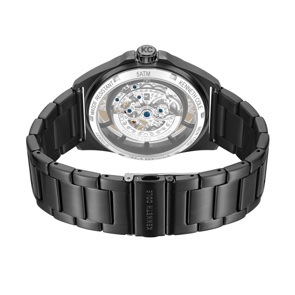 Mens Kenneth Cole New York® Automatic Black Watch - KCWGY0065104