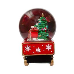 Kurt S. Adler 120mm Musical Santa Driving Train Water Globe
