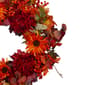 Northlight Seasonal Leaves and Flowers Fall Wreath - image 3