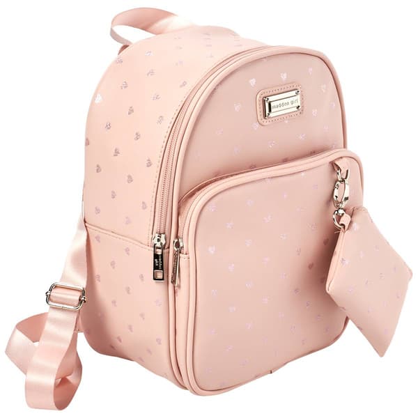 Madden Girl Glitter Heart Mini Backpack