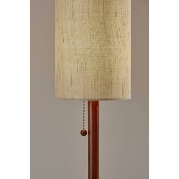 9th & Pike&#174; 31in. Beige Shade Wood Standard Table Lamp