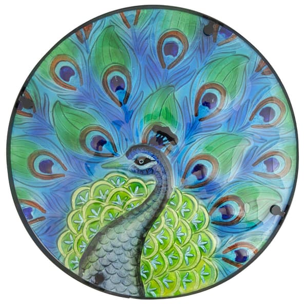 Northlight Seasonal 19in. Peacock Patio Side Table