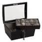 Mele & Co. Royce Locking Glass Top Watch Box - image 2