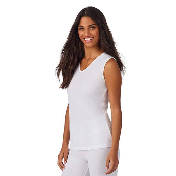 Womens Cuddl Duds® Softwear Lace Edge V-Neck Tank Top