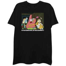 Young Mens SpongeBob Mayo Short Sleeve Graphic T-Shirt