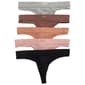 Womens Steve Madden 5pk. Ribbed Micro Thong Panties - SM39383A5 - image 1
