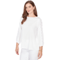 Womens Ruby Rd. California Dreaming 3/4 Sleeve Lace Blouse - image 3