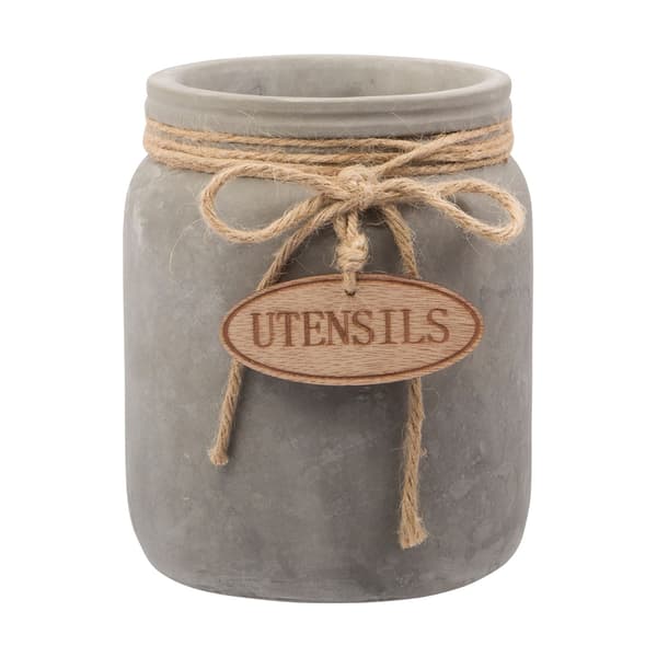 Home Essentials 7in. Can Shape Utensil Crock - image 
