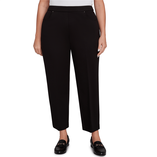 Plus Size Alfred Dunner Barcelona Stretch Ponte Knit Short Lengt - image 