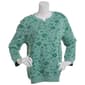Womens Hasting & Smith Long Sleeve Floral Fleece Sweatshirt - image 1