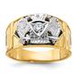 Mens Gentlemens Classics&#40;tm&#41; 14kt. Gold 1/6ctw. Diamond Rite Ring - image 1