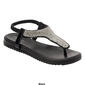 Womens Capelli New York Opaque Jelly w/Gem Trim Thong Sandals - image 6