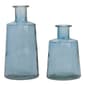Melrose Blue Glass Tapered Bottle Vase - Set of 2 - image 1