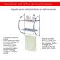 Home Basics Wall Mounted Bathroom Shelf With Towel Bar - image 5