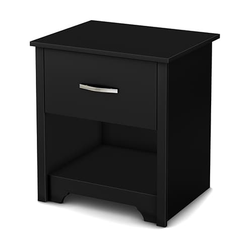 South Shore Fusion Nightstand - Pure Black