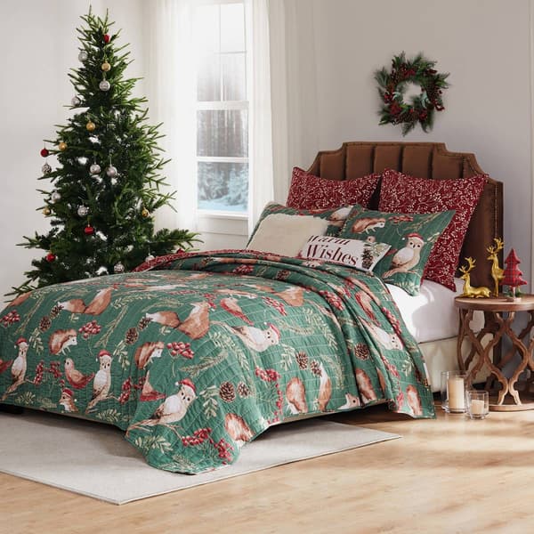 Greenland Home Fashions&#40;tm&#41; Willow Forest Friends Quilt Set - image 