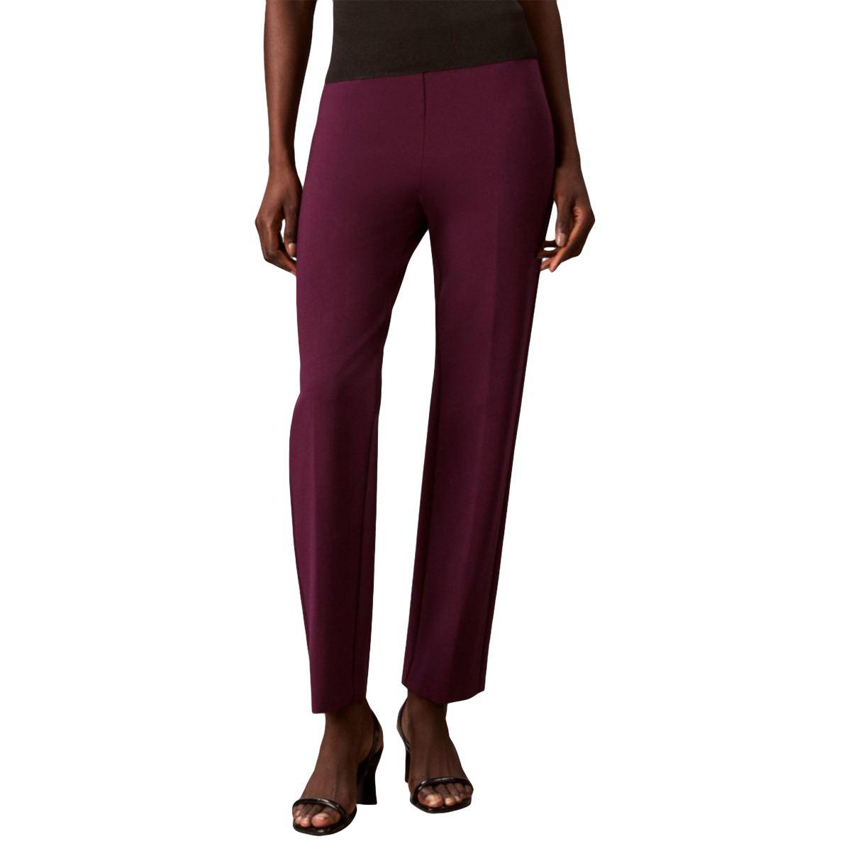 Womens Calvin Klein Pull On Straight Leg Compression Pants