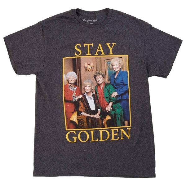 Young Mens Golden Girls Short Sleeve Graphic Tee - image 
