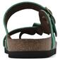 Womens White Mountain Crawford Suede Footbed Slide Wedge Sandals - image 3
