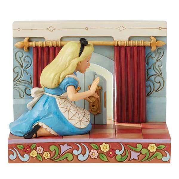 Jim Shore Disney Traditions Alice in Wonderland LED Door Figurine - image 