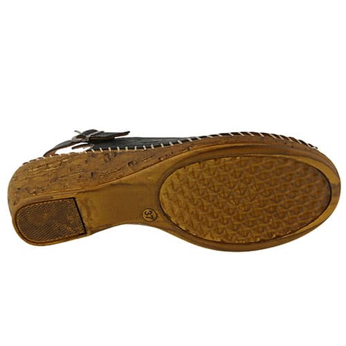 Womens Spring Step Belford Slingback Sandals – Black