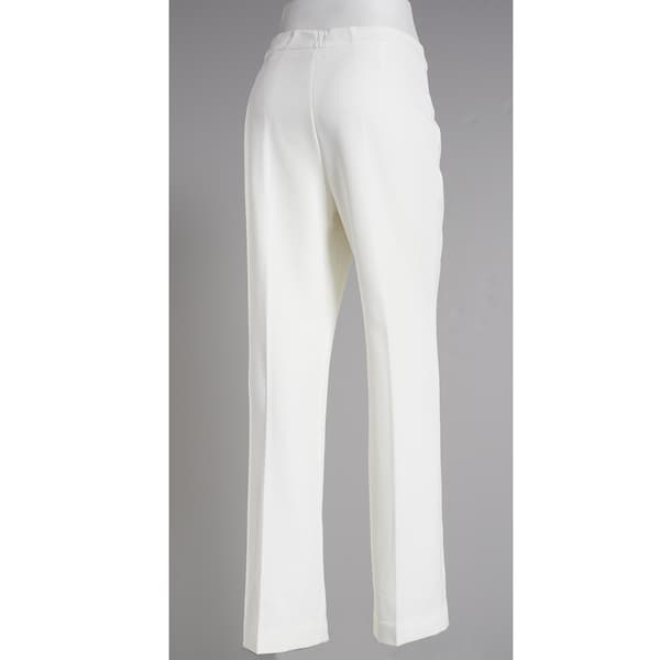 Womens Kasper Solid Stretch Crepe Dress Pants - image 