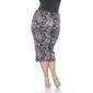 Plus Size White Mark Jordan Midi Pencil Skirt-Multi/Paisley - image 2