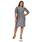 Plus Size 24/7 Comfort Apparel Shimmer Bodycon Mini Party Dress - image 4