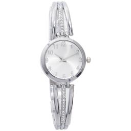 Womens Silver-Tone Case &amp; Sunray Dial Watch - 14996S-07-B28