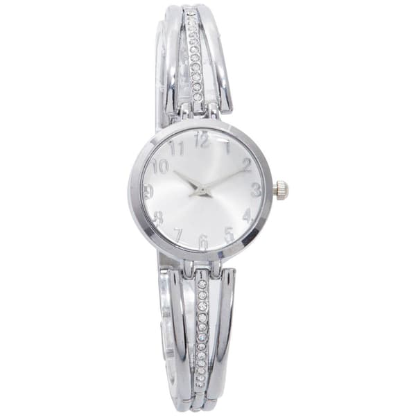 Womens Silver-Tone Case & Sunray Dial Watch - 14996S-07-B28