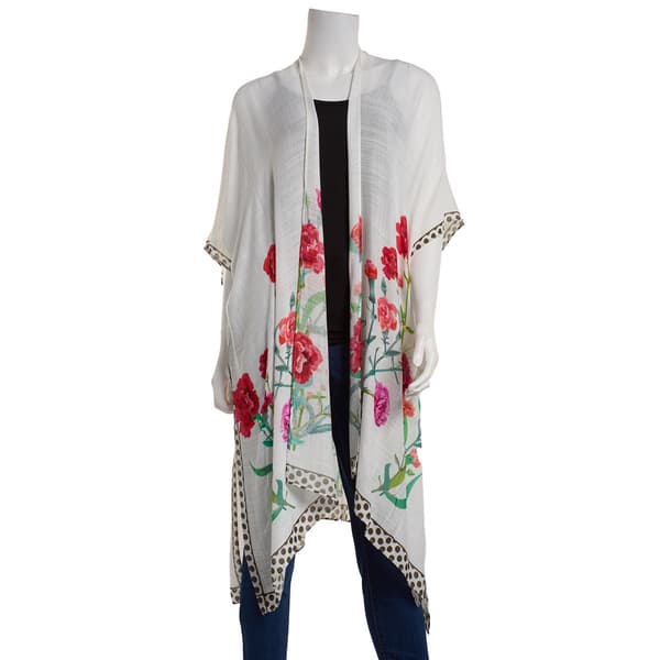 Womens Modena Lightweight Multi Floral Kimono