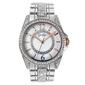 Womens Jessica Simpson Silver/Crystal MOP Bracelet Watch-JS0033SL - image 1