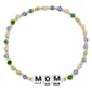 Athra 14kt. Gold over Brass Blue Mom Stretch Beaded Bracelet - image 1