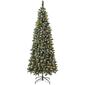 National Tree 7.5ft.Oakley Hills Snow Slim Pre-Lit Christmas Tree - image 1