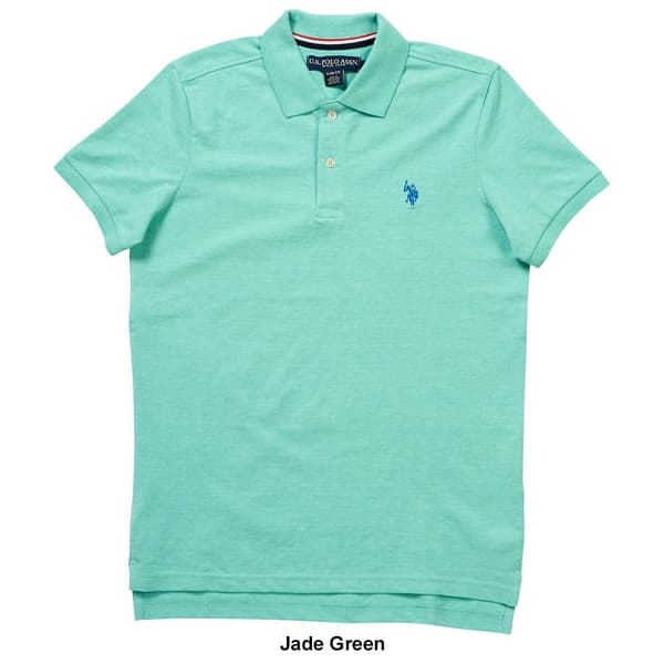 Mens U.S. Polo Assn.&#174; Solid Slim Fit Pique Polo