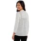 Womens Kasper Long Sleeve Open Textured Slub Cardigan - image 2