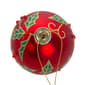Kurt Adler 6pc. Glass Red Berry & Holly Leaves Ball Ornament Set - image 5