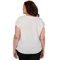 Plus Size Emaline Verde Grove II Cap Sleeve Tie Front Blouse - image 1