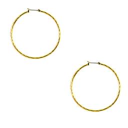 Anne Klein Gold-Tone Hoop Pierced Earrings