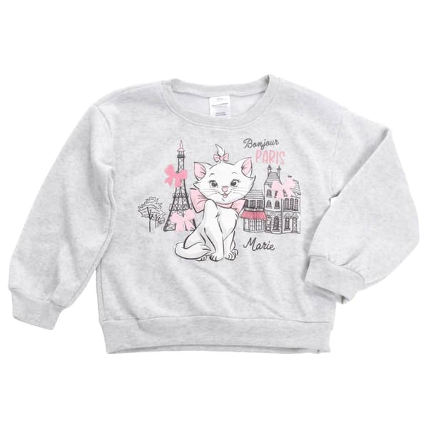 Girls (4-6x) Disney The Aristocats Marie the Cat Paris Crew Neck - image 