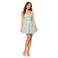 Juniors Blondie Nites Glitter Corset Twist Front Party Dress - image 1