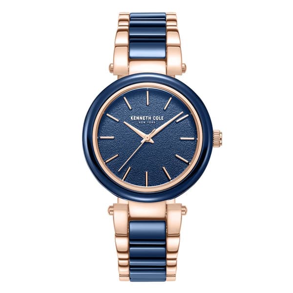 Womens Kenneth Cole(R) New York Two-Tone Ceramic Watch-KCWLG0062701 - image 