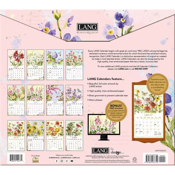 Lang® 2026 Eden Wall Calendar