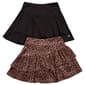 Girls (7-16) RBX 2pk. Leopard & Solid Skort Set - image 2