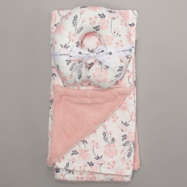 Dreamkids(tm) Floral Blanket with Neck Pillow - image 